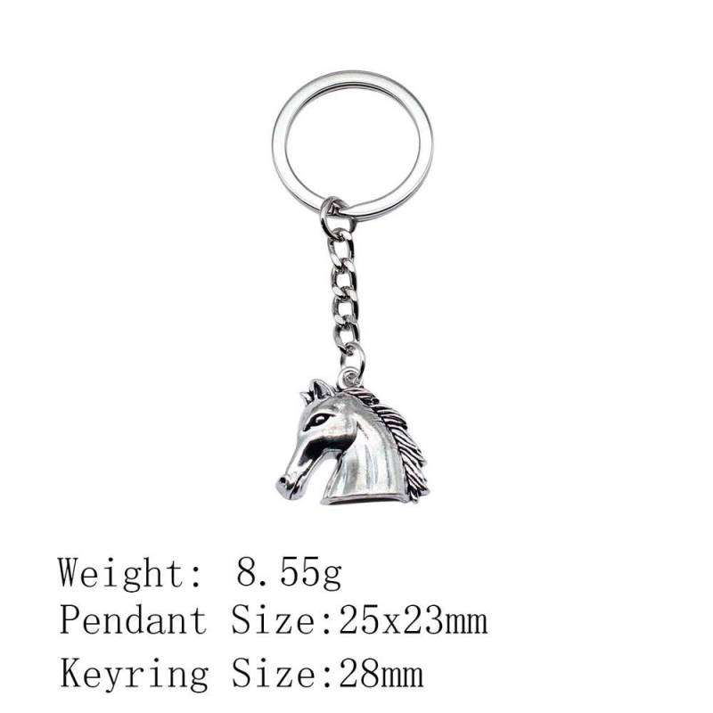 Muttertags-Taschenanhänger Pferd Einhorn Schlüsselanhänger Haus Garten Kind Schlüsselanhänger A07-1pcs-25x23mm von Joom DACH