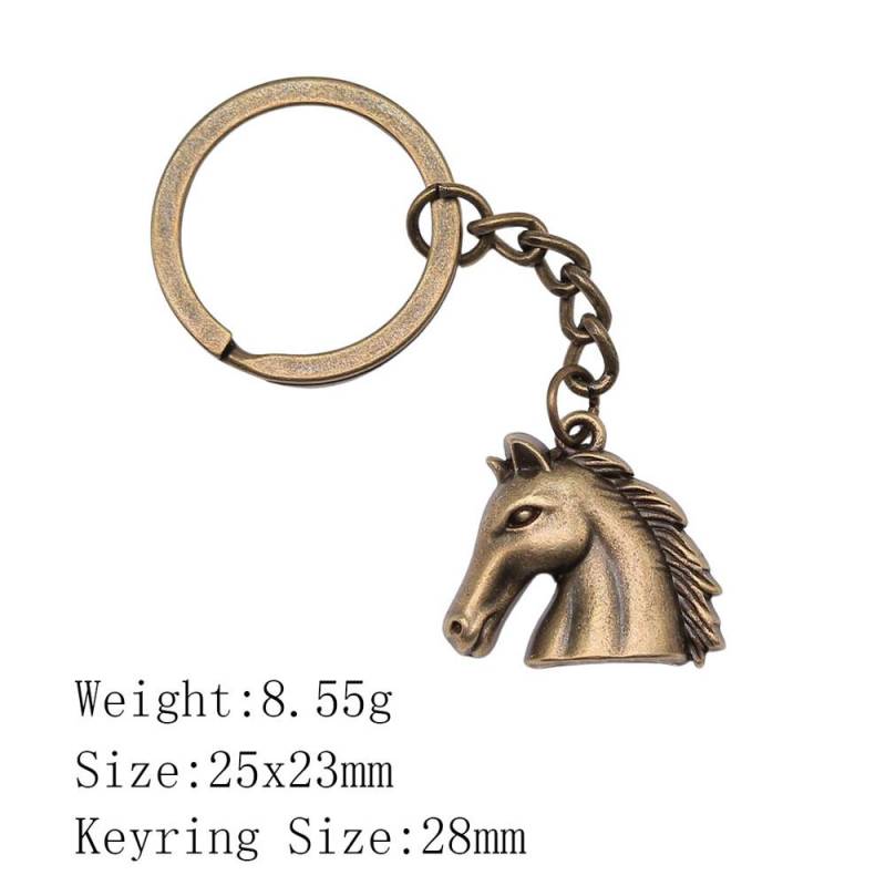 Muttertags-Taschenanhänger Pferd Einhorn Schlüsselanhänger Haus Garten Kind Schlüsselanhänger A09-1pcs-25x23mm von Joom DACH