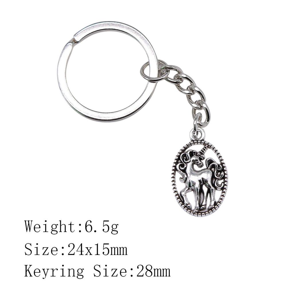 Muttertags-Taschenanhänger Pferd Einhorn Schlüsselanhänger Haus Garten Kind Schlüsselanhänger A11-1pcs-24x15mm von Joom DACH