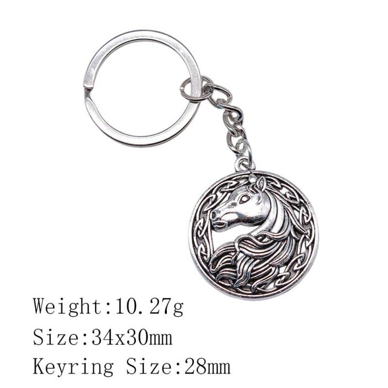Muttertags-Taschenanhänger Pferd Einhorn Schlüsselanhänger Haus Garten Kind Schlüsselanhänger A12-1pcs-34x30mm von Joom DACH