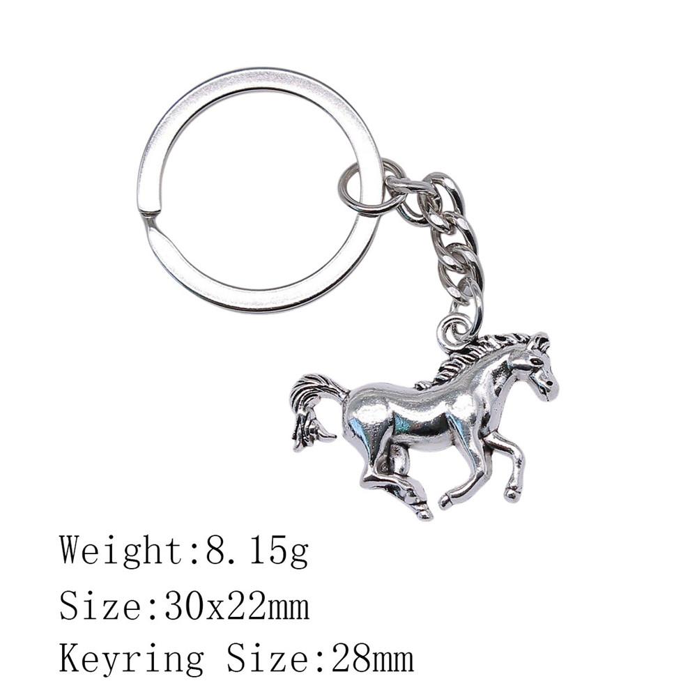 Muttertags-Taschenanhänger Pferd Einhorn Schlüsselanhänger Haus Garten Kind Schlüsselanhänger A14-1pcs-30x22mm von Joom DACH