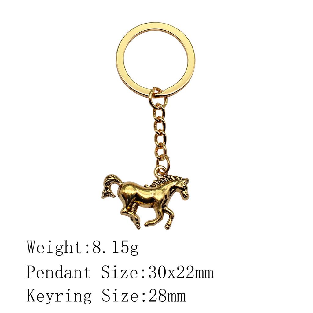 Muttertags-Taschenanhänger Pferd Einhorn Schlüsselanhänger Haus Garten Kind Schlüsselanhänger A15-1pcs-30x22mm von Joom DACH