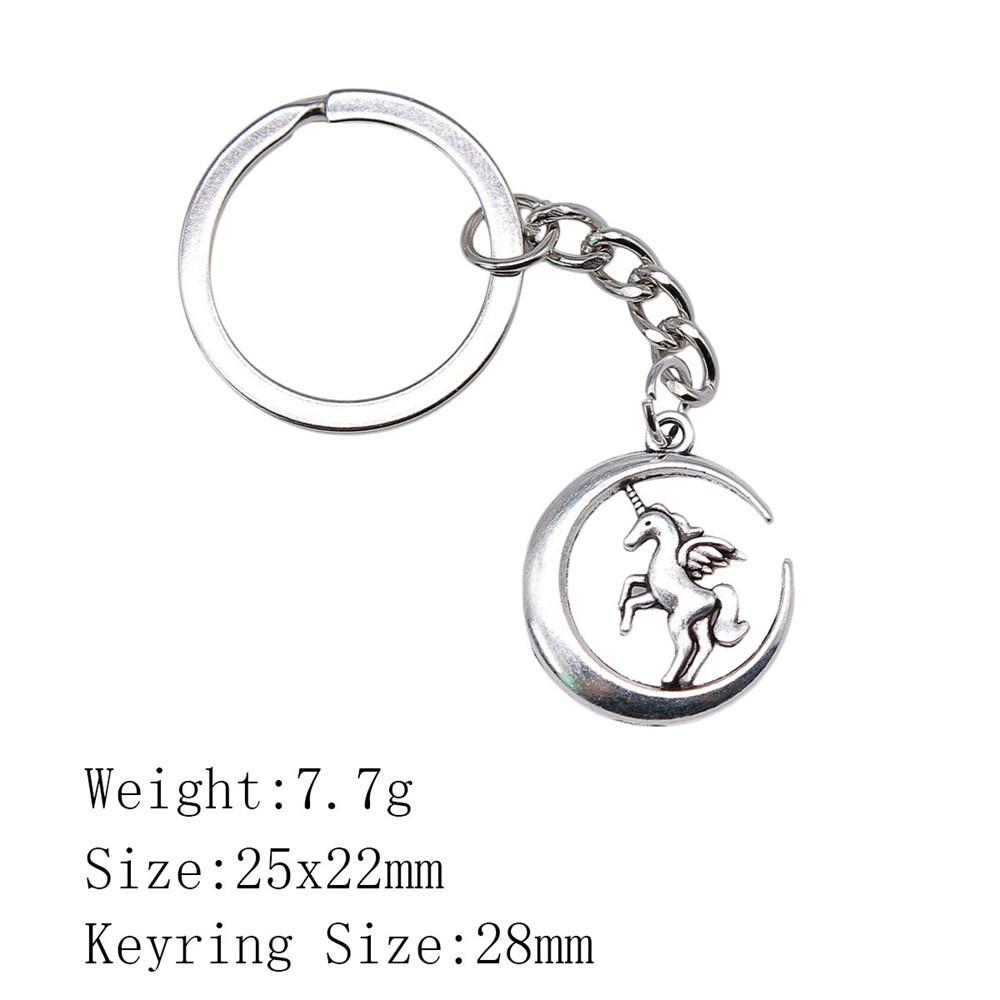 Muttertags-Taschenanhänger Pferd Einhorn Schlüsselanhänger Haus Garten Kind Schlüsselanhänger A19-1pcs-25x22mm von Joom DACH
