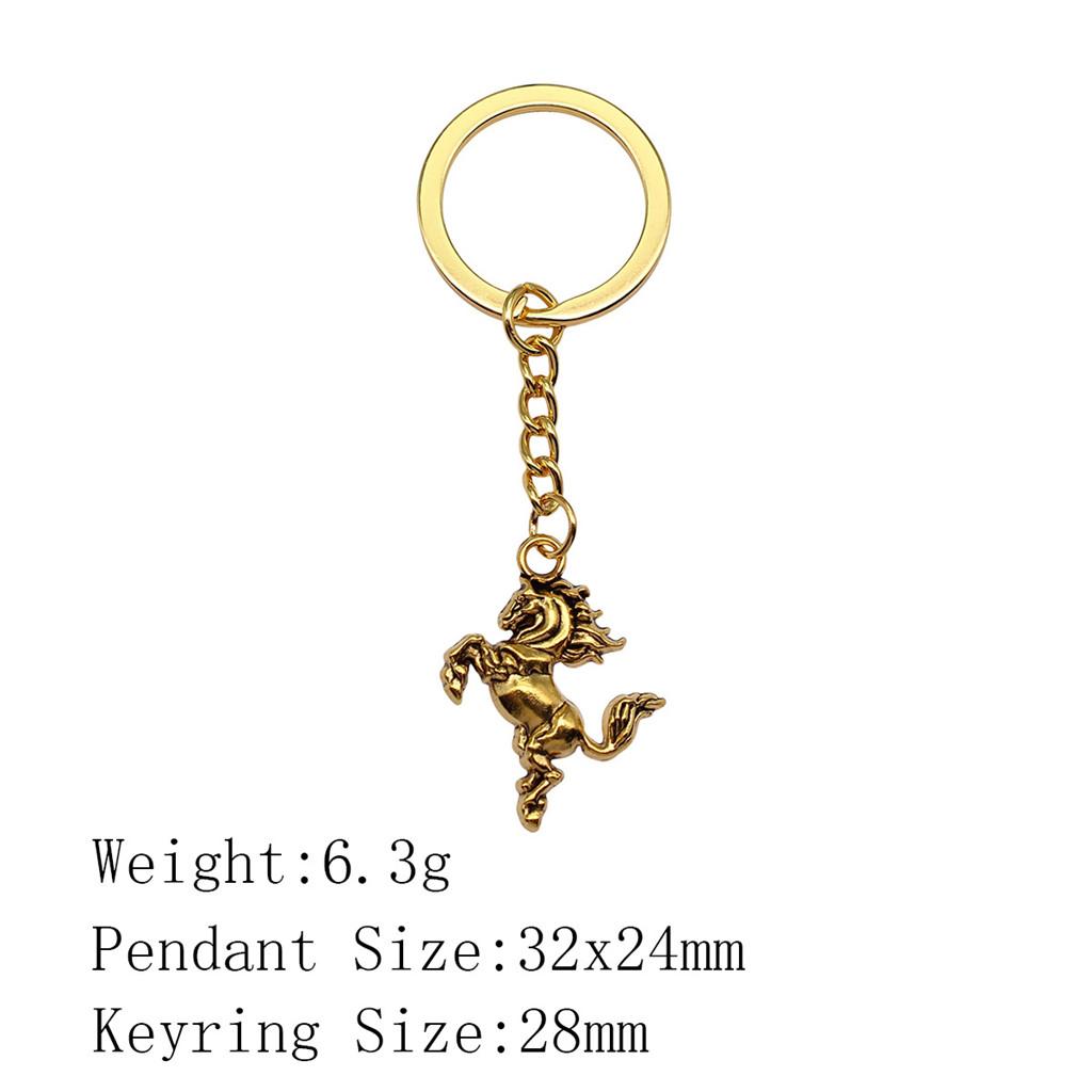 Muttertags-Taschenanhänger Pferd Einhorn Schlüsselanhänger Haus Garten Kind Schlüsselanhänger A26-1pcs-32x24mm von Joom DACH