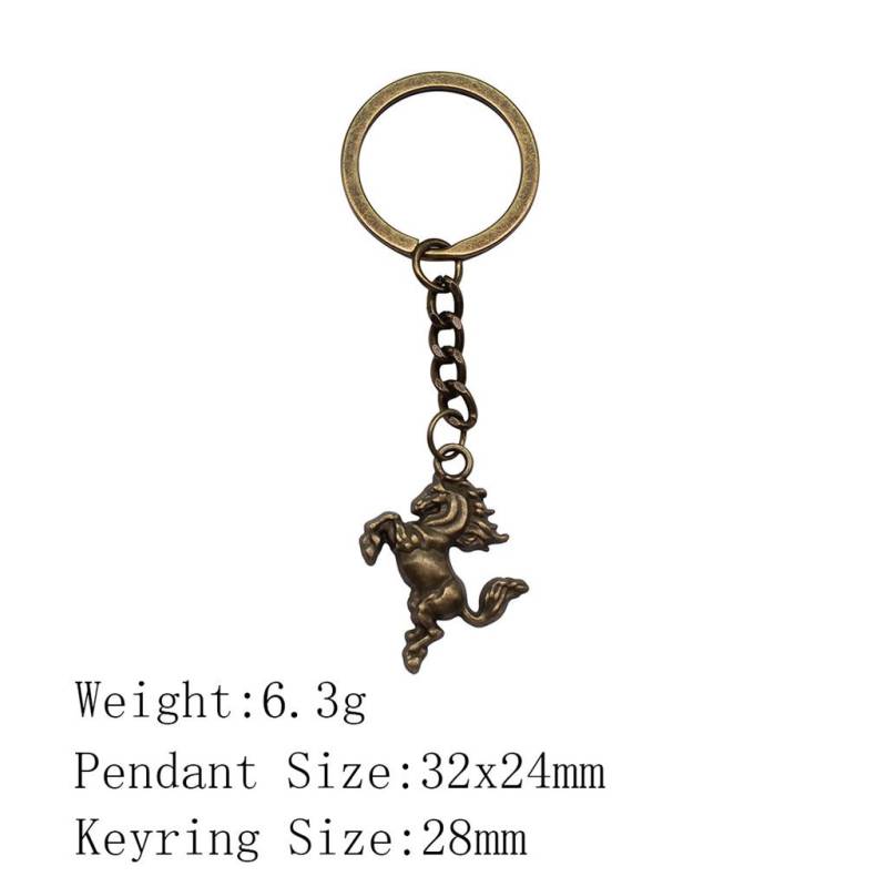 Muttertags-Taschenanhänger Pferd Einhorn Schlüsselanhänger Haus Garten Kind Schlüsselanhänger A27-1pcs-32x24mm von Joom DACH