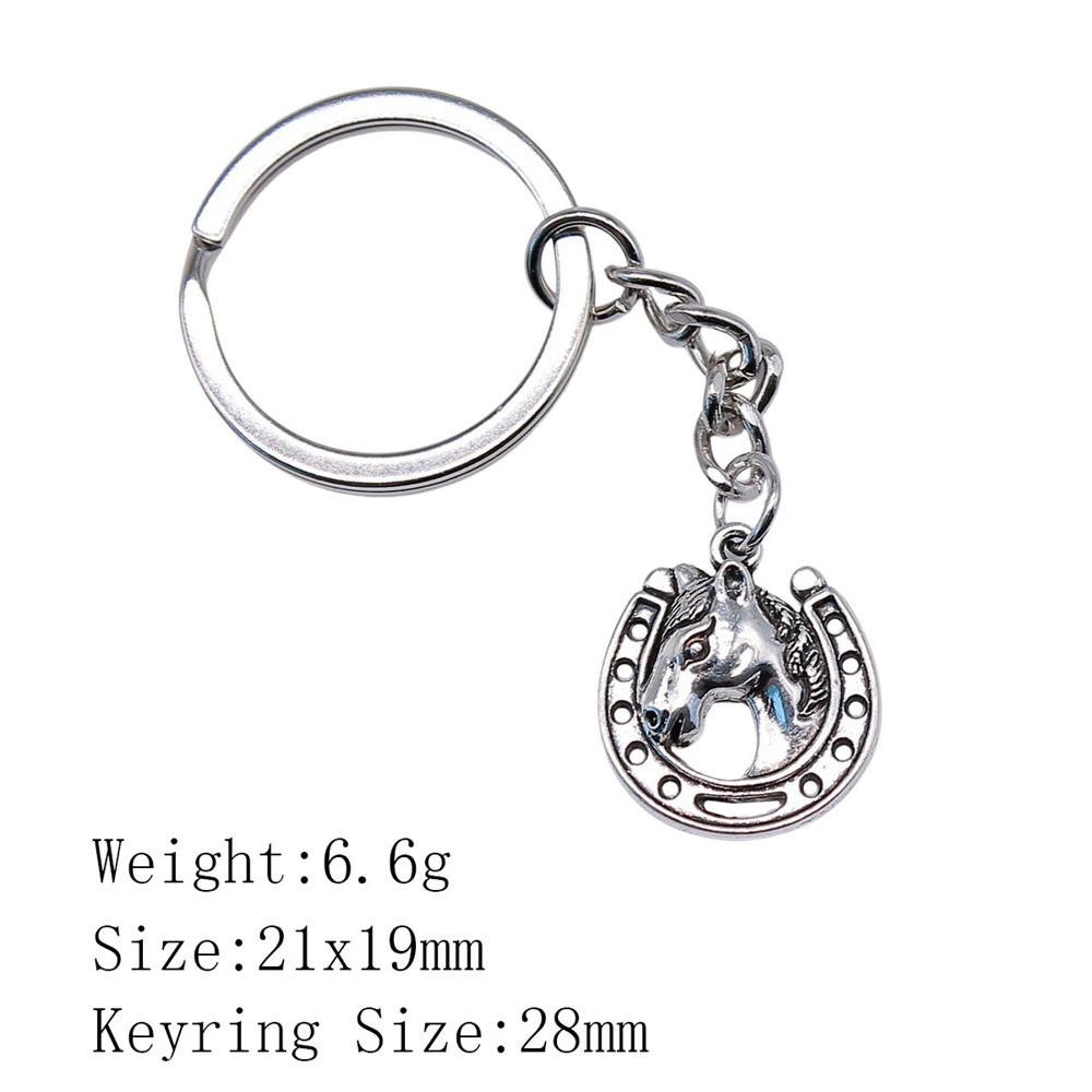 Muttertags-Taschenanhänger Pferd Einhorn Schlüsselanhänger Haus Garten Kind Schlüsselanhänger A29-1pcs-21x19mm von Joom DACH