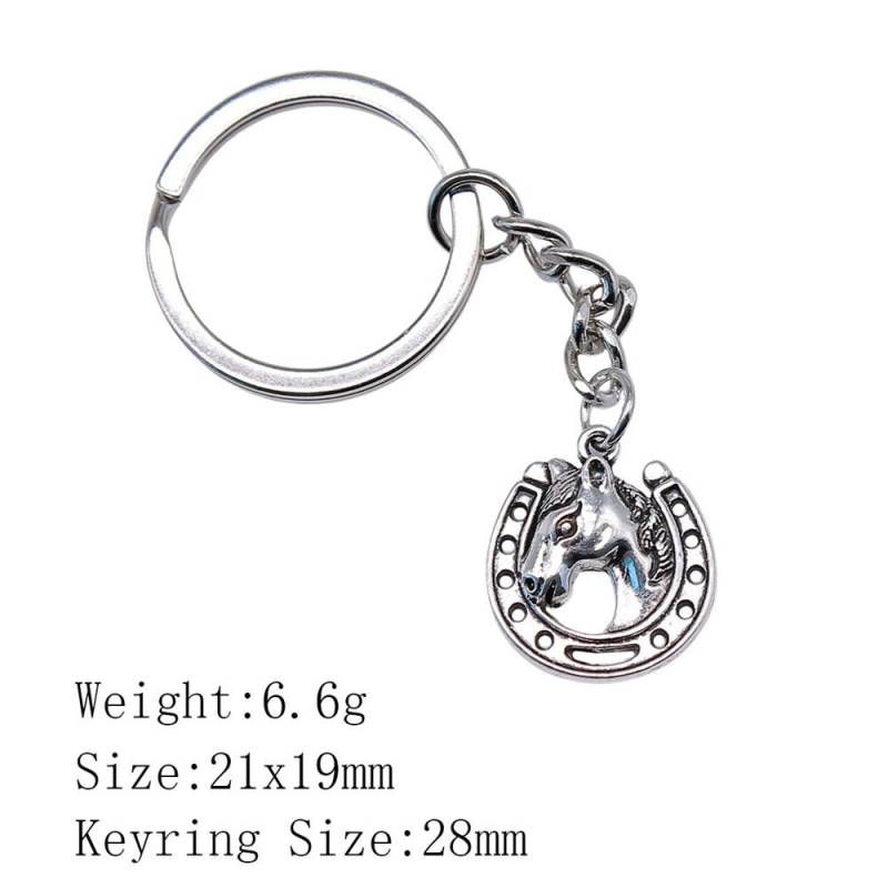 Muttertags-Taschenanhänger Pferd Einhorn Schlüsselanhänger Haus Garten Kind Schlüsselanhänger A29-1pcs-21x19mm von Joom DACH