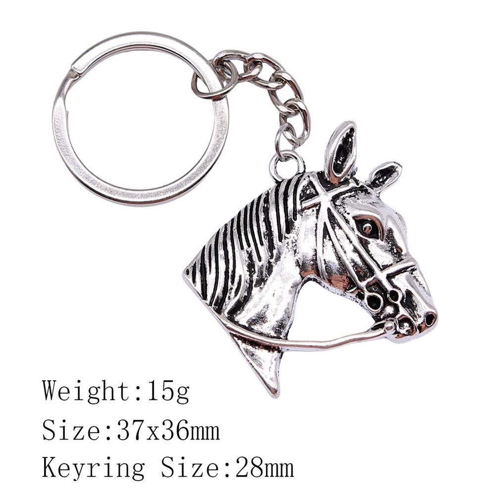 Muttertags-Taschenanhänger Pferd Einhorn Schlüsselanhänger Haus Garten Kind Schlüsselanhänger A34-1pcs-37x36mm von Joom DACH