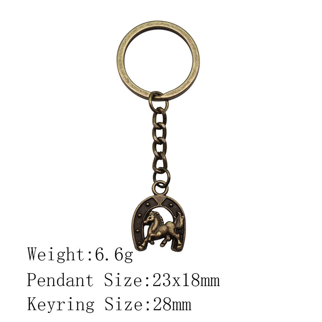 Muttertags-Taschenanhänger Pferd Einhorn Schlüsselanhänger Haus Garten Kind Schlüsselanhänger A37-1pcs-23x18mm von Joom DACH