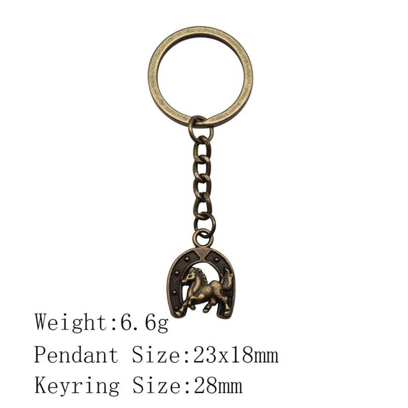 Muttertags-Taschenanhänger Pferd Einhorn Schlüsselanhänger Haus Garten Kind Schlüsselanhänger A37-1pcs-23x18mm von Joom DACH