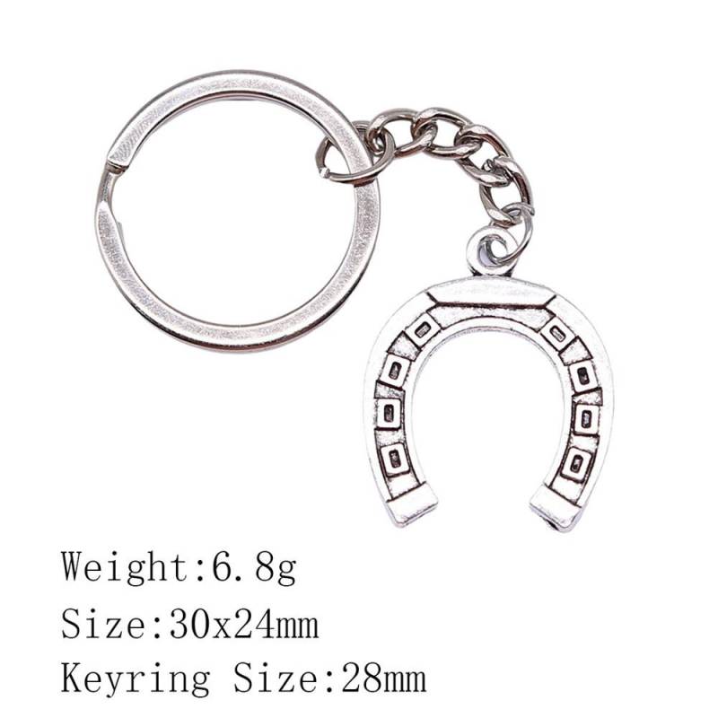 Muttertags-Taschenanhänger Pferd Einhorn Schlüsselanhänger Haus Garten Kind Schlüsselanhänger A38-1pcs-30x24mm von Joom DACH