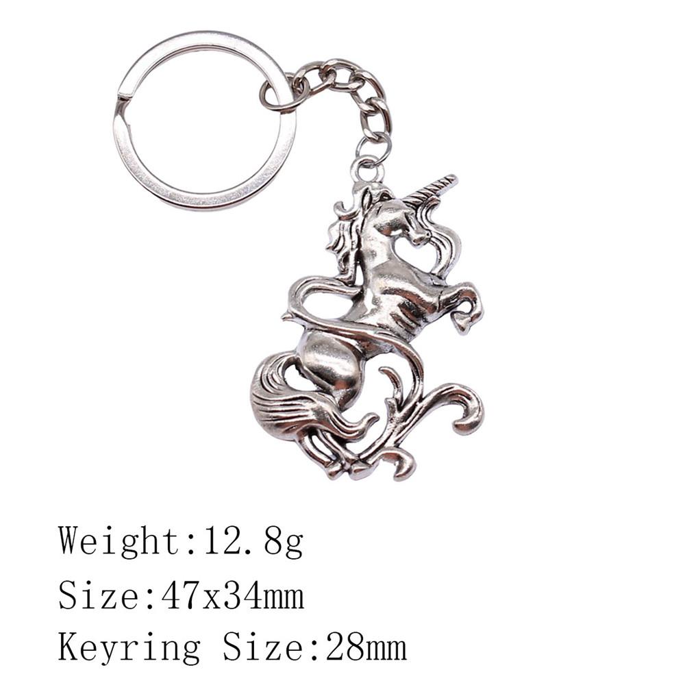 Muttertags-Taschenanhänger Pferd Einhorn Schlüsselanhänger Haus Garten Kind Schlüsselanhänger A40-1pcs-47x34mm von Joom DACH