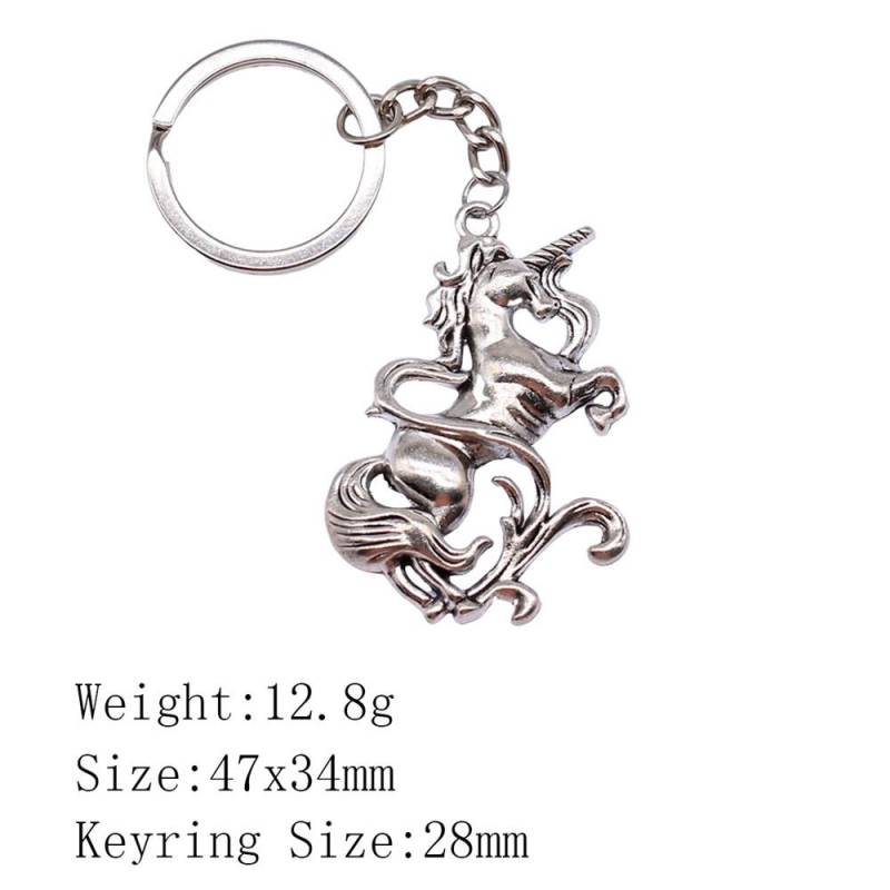 Muttertags-Taschenanhänger Pferd Einhorn Schlüsselanhänger Haus Garten Kind Schlüsselanhänger A40-1pcs-47x34mm von Joom DACH