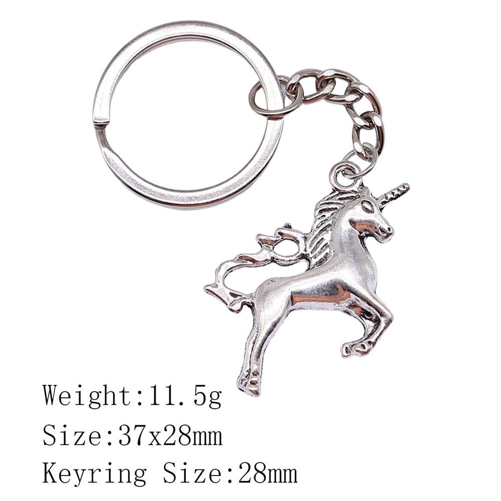 Muttertags-Taschenanhänger Pferd Einhorn Schlüsselanhänger Haus Garten Kind Schlüsselanhänger A42-1pcs-37x28mm von Joom DACH