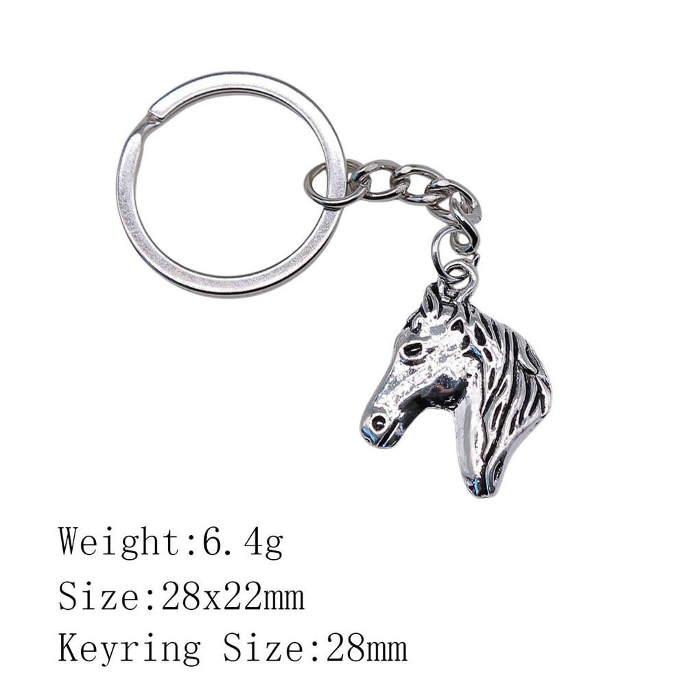 Muttertags-Taschenanhänger Pferd Einhorn Schlüsselanhänger Haus Garten Kind Schlüsselanhänger A48-1pcs-28x22mm von Joom DACH