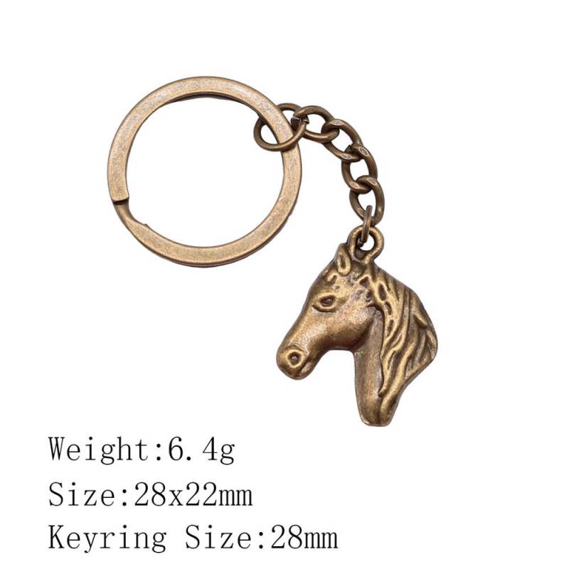 Muttertags-Taschenanhänger Pferd Einhorn Schlüsselanhänger Haus Garten Kind Schlüsselanhänger A49-1pcs-28x22mm von Joom DACH