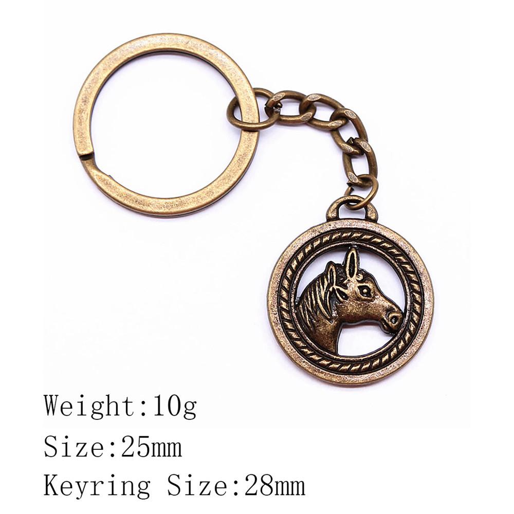 Muttertags-Taschenanhänger Pferd Einhorn Schlüsselanhänger Haus Garten Kind Schlüsselanhänger A53-1pcs-25mm von Joom DACH