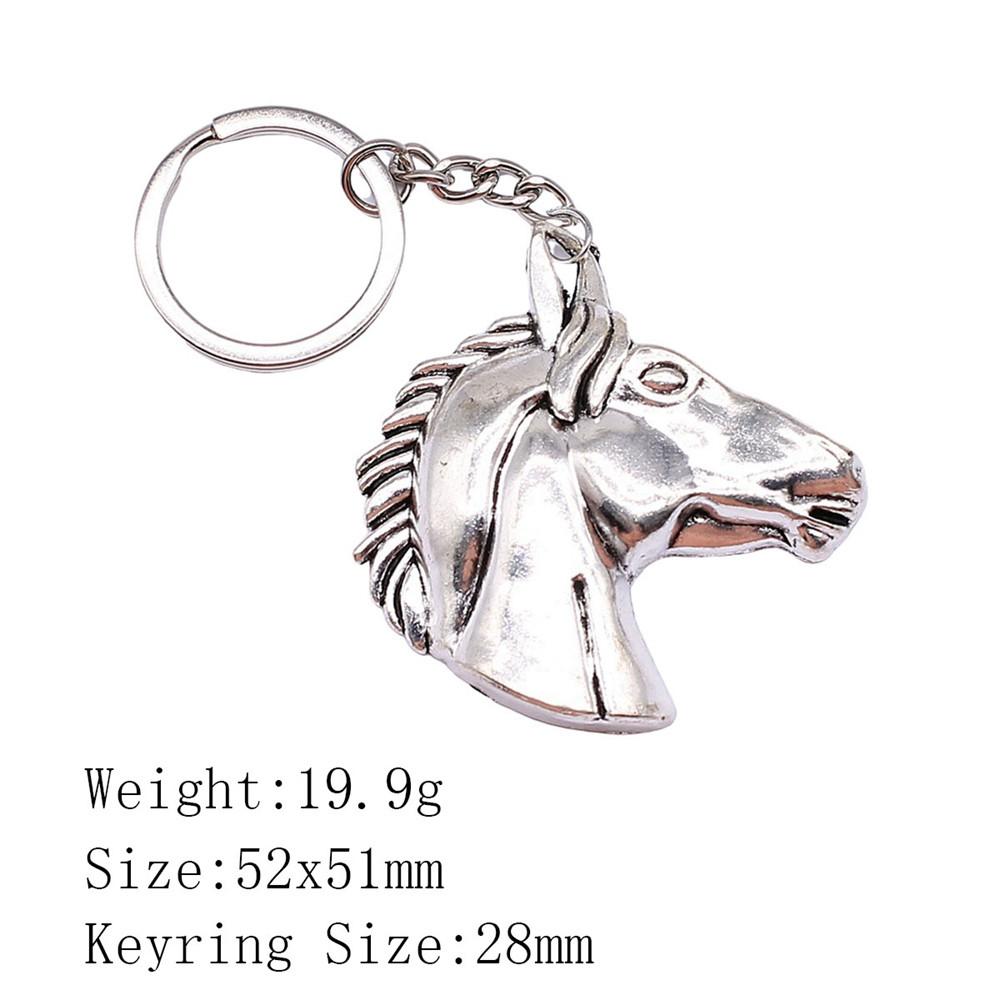 Muttertags-Taschenanhänger Pferd Einhorn Schlüsselanhänger Haus Garten Kind Schlüsselanhänger A54-1pcs-52x51mm von Joom DACH