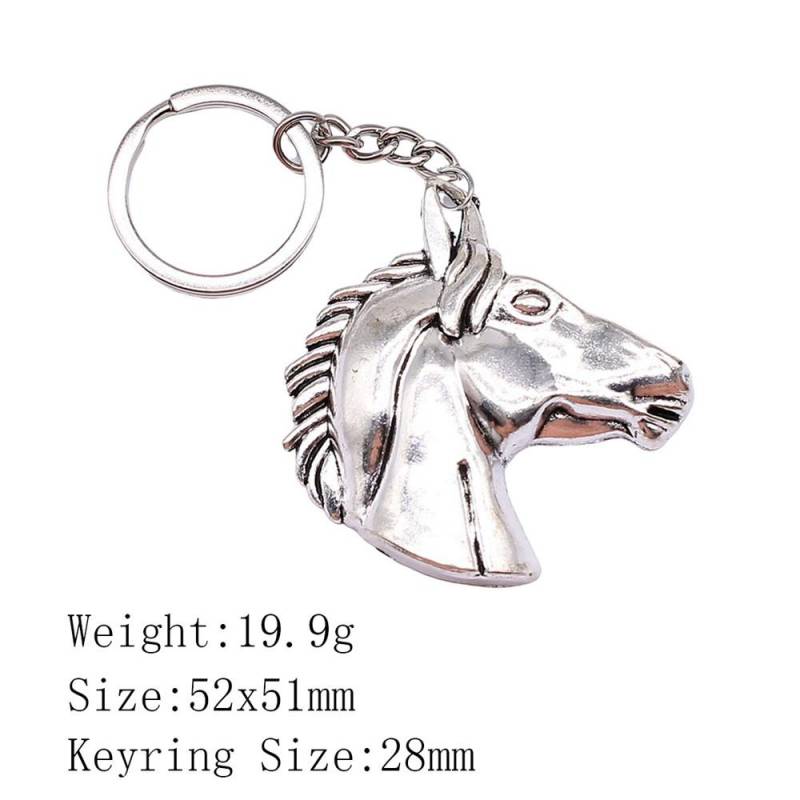 Muttertags-Taschenanhänger Pferd Einhorn Schlüsselanhänger Haus Garten Kind Schlüsselanhänger A54-1pcs-52x51mm von Joom DACH