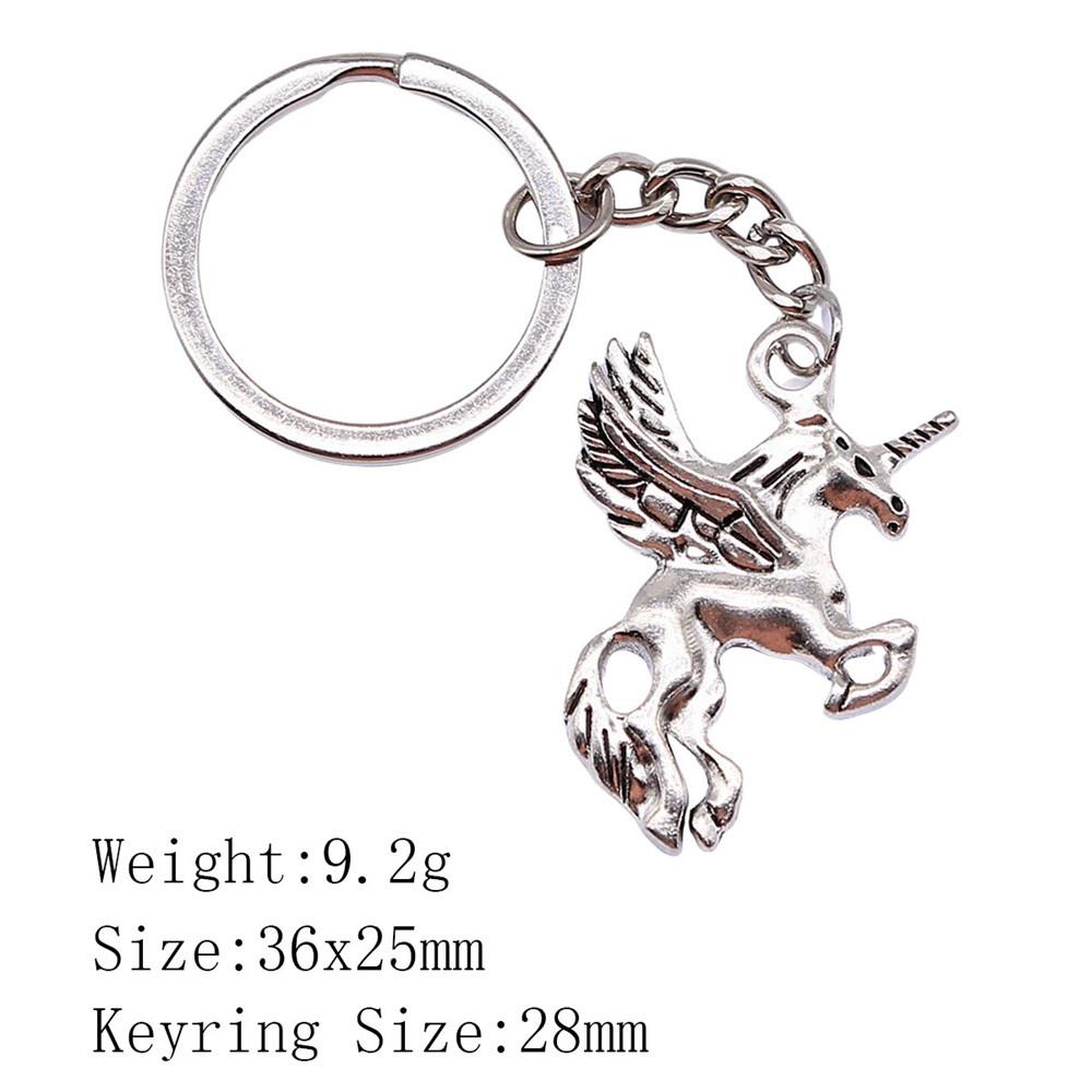 Muttertags-Taschenanhänger Pferd Einhorn Schlüsselanhänger Haus Garten Kind Schlüsselanhänger A60-1pcs-36x25mm von Joom DACH
