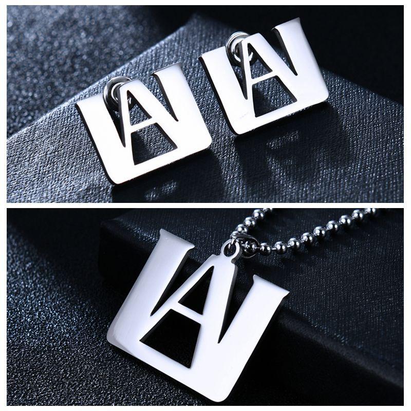 My Hero Academia Anime-Halskette, Schmuck für Teenager-Mädchen, Anime-Zeug, My Hero Academia Cosplay-Merch, Partygeschenk für Jungen und Mädchen Jewelry set silber von Joom DACH