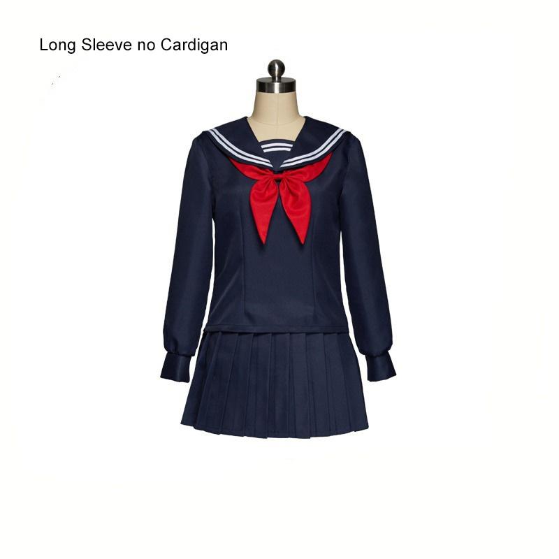 My Hero Academia Cosplay Kostüm Boku Himiko Toga Frauen Sailor JK Uniform Faltenrock Strickjacken Set S von Joom DACH