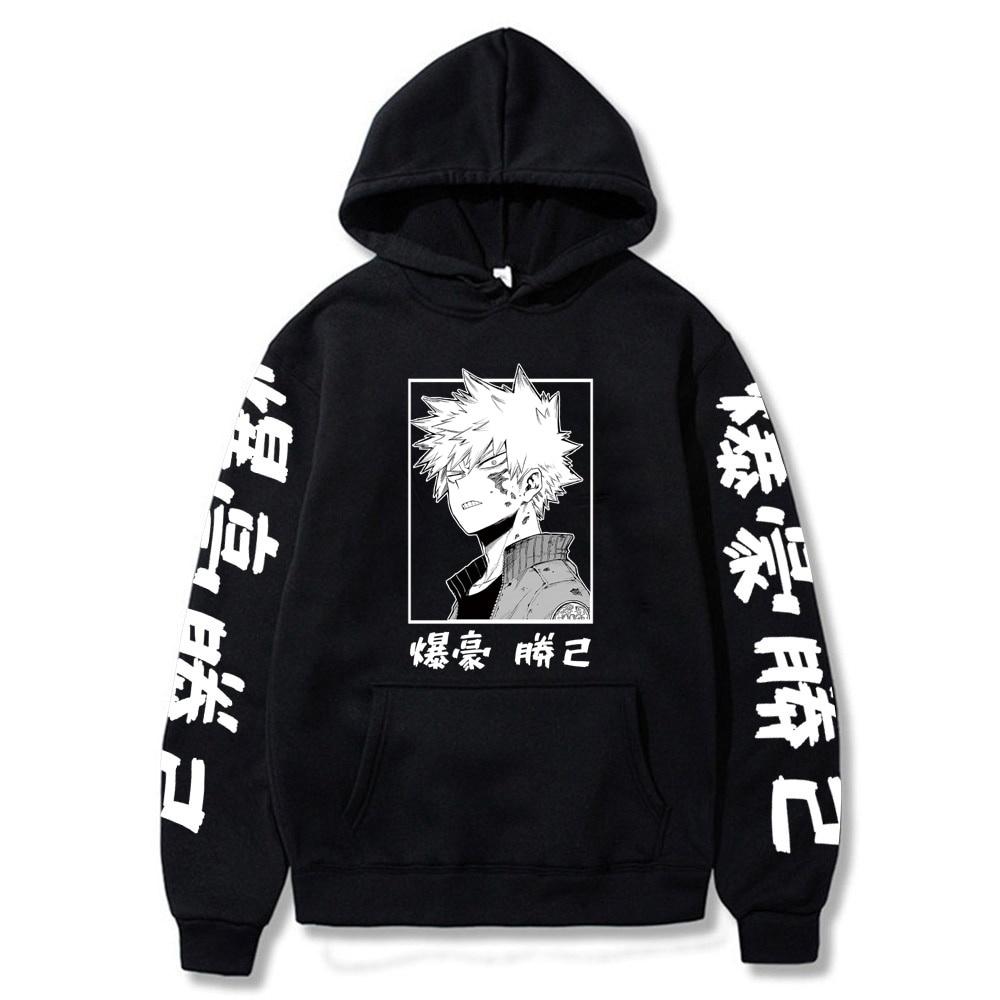 My Hero Academia Katsuki Bakugo Hoodies Sweatshirt Unisex Kleidung Japanischer Anime Boku No Hero Academia Bakugou Katsuki Männer Frauen Hoodie S schwarz von Joom DACH