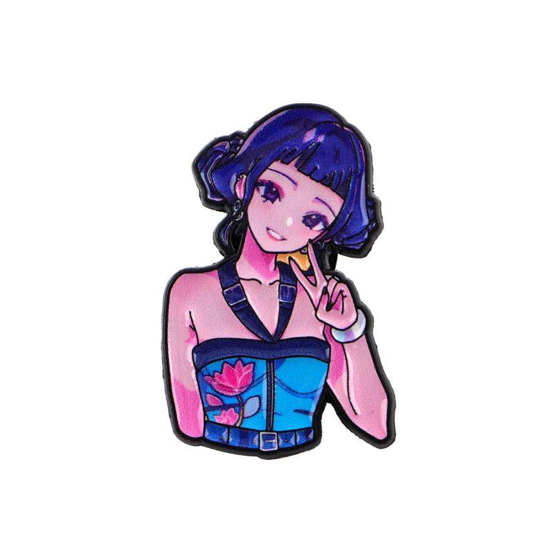 Mystischer Hexenjäger Emaille-Pin Fantasy Mädchen Team Broschen Tasche Kleidung Reversabzeichen Frau Mann Schmuck Geschenk von Joom DACH