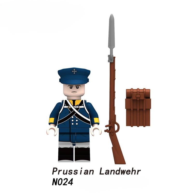 N021-N024 Preußische Soldaten Baustein Actionfiguren Lernspielzeug für Kinder N021 N022 N023 N024 von Joom DACH