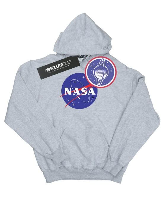 NASA Kapuzenpullover mit klassischem Insignia-Logo für Jungen 12-13 grau von Joom DACH