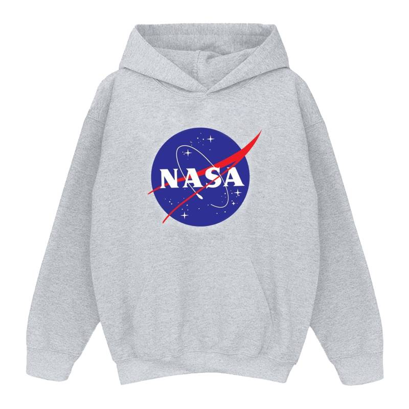 NASA-Kapuzenpullover mit klassischem Insignia-Logo für Jungen im Distressed-Look 7-8 Years grau von Joom DACH
