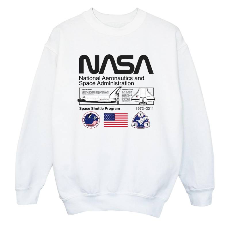 NASA-Mädchen-Weltraumadministrator-Sweatshirt 5-6 Years weiß von Joom DACH