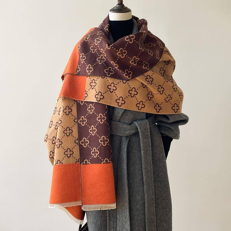 NEU Luxus Winter Dicker Warmer Schal Damen Kaschmirschal und Wickel Pashmina Halstuch Bufanda Weiblich Lang Tessel Echarpe von Joom DACH