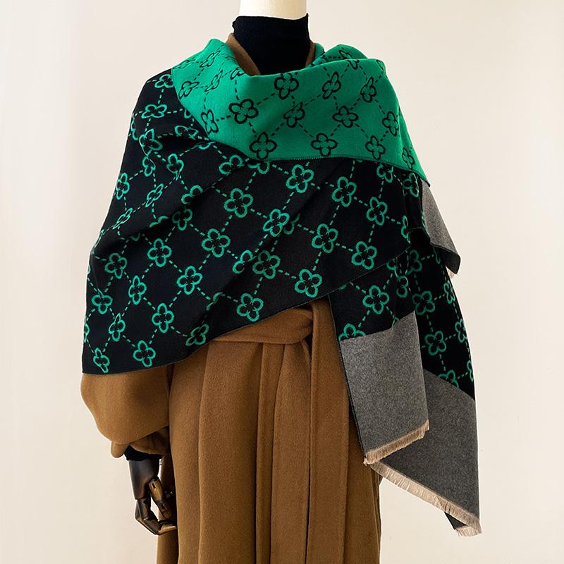 NEU Luxus Winter Dicker Warmer Schal Damen Kaschmirschal und Wickel Pashmina Halstuch Bufanda Weiblich Lang Tessel Echarpe von Joom DACH