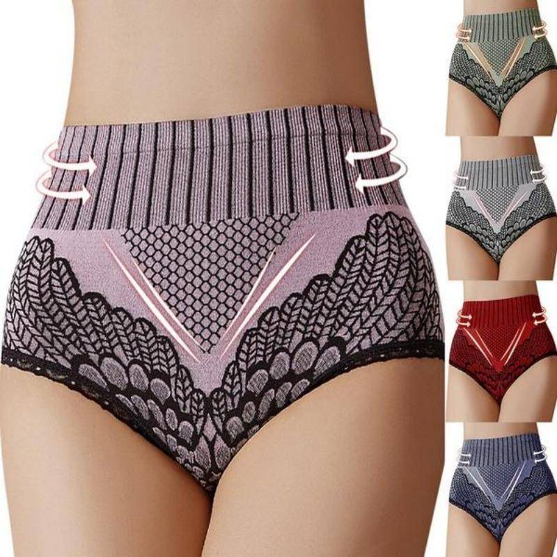 NEUE Frauen Höschen Unterwäsche Nahtlose Slip Hohe Taille Underpanties Bodyshaper Damen Weibliche Unterhose Plus Größe M blau von Joom DACH