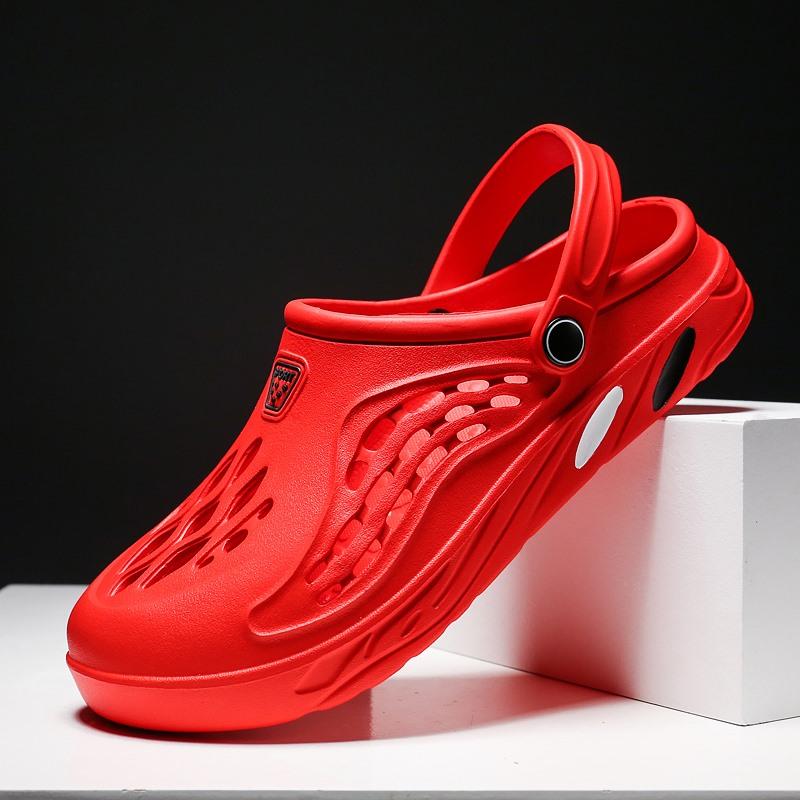 NEUE Garten-Clogs-Sandalen, leichte, atmungsaktive Strand-Outdoor-Hausschuhe für Männer und Frauen 42 rot von Joom DACH