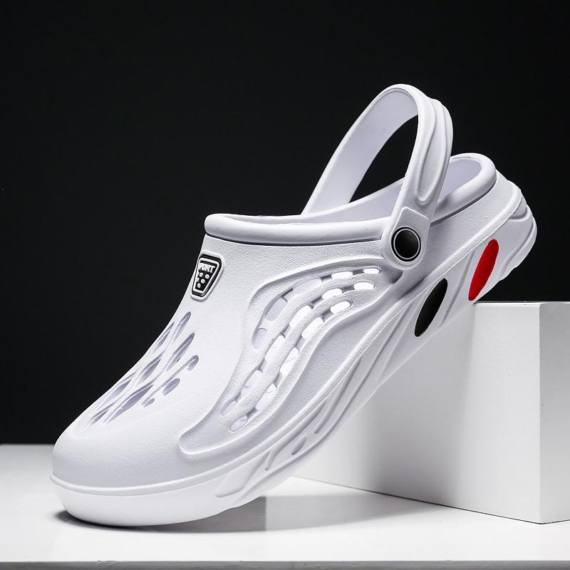 NEUE Garten-Clogs-Sandalen, leichte, atmungsaktive Strand-Outdoor-Hausschuhe für Männer und Frauen 45 weiß von Joom DACH