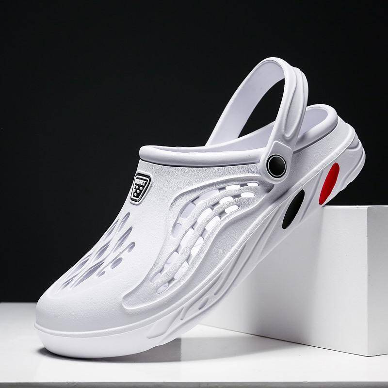 NEUE Garten-Clogs-Sandalen, leichte, atmungsaktive Strand-Outdoor-Hausschuhe für Männer und Frauen 45 weiß von Joom DACH