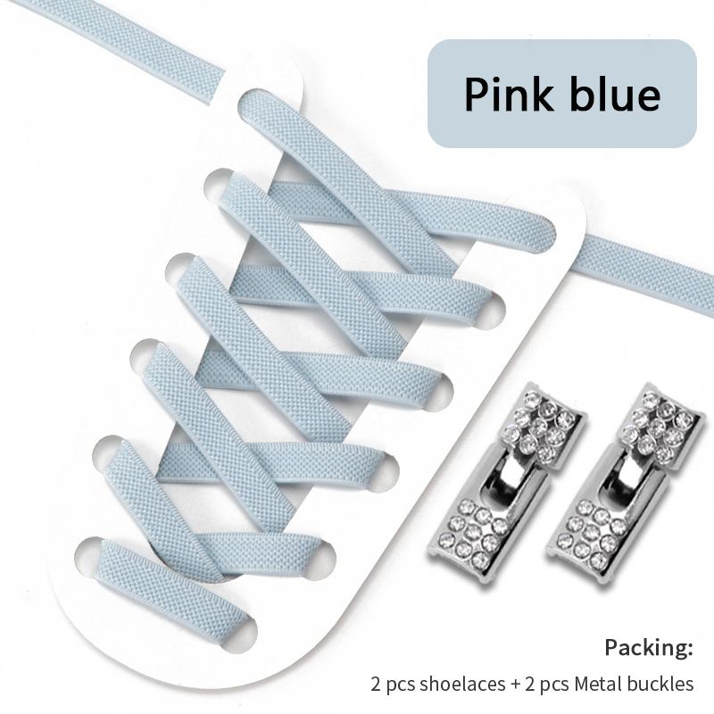 NO.8 4 Stück Diamanten Cross Lock Schuhe Zubehör Schnürsenkel ohne Krawatten 8 mm Breite elastische Schnürsenkel Sneakers Kinder Erwachsene Schnürsenkel ohne Krawatte von Joom DACH