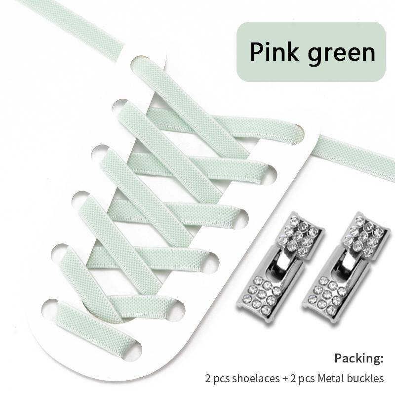 NO.8 4 Stück Diamanten Cross Lock Schuhe Zubehör Schnürsenkel ohne Krawatten 8 mm Breite elastische Schnürsenkel Sneakers Kinder Erwachsene Schnürsenkel ohne Krawatte von Joom DACH