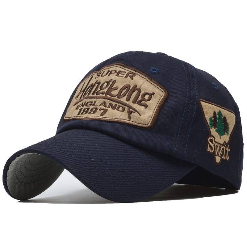 NORTHWOOD Hong kong Buchstaben Stickerei Baumwolle Snapback Cap Männer Baseball Kappe Frauen Papa Hut Hip Hop Caps Für Erwachsene Adjustable navy blau von Joom DACH
