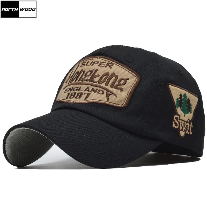 NORTHWOOD Hong kong Buchstaben Stickerei Baumwolle Snapback Cap Männer Baseball Kappe Frauen Papa Hut Hip Hop Caps Für Erwachsene Adjustable schwarz von Joom DACH