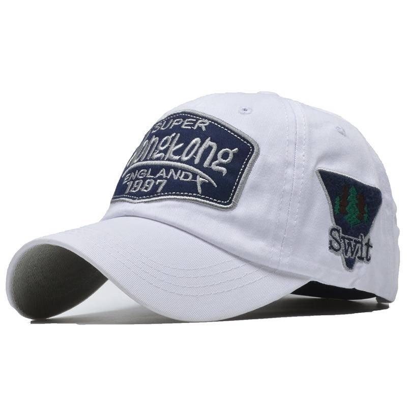 NORTHWOOD Hong kong Buchstaben Stickerei Baumwolle Snapback Cap Männer Baseball Kappe Frauen Papa Hut Hip Hop Caps Für Erwachsene Adjustable weiß von Joom DACH