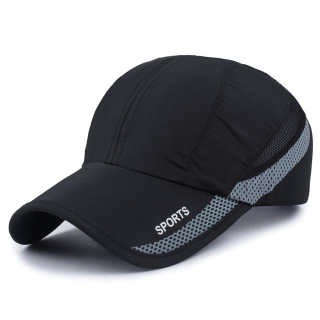 [NORTHWOOD] Sommermütze Herren Sport Baseballmütze Damen Sonnenmütze Atmungsaktive Papamütze Sport Snapback Cap 56-60cm schwarz von Joom DACH