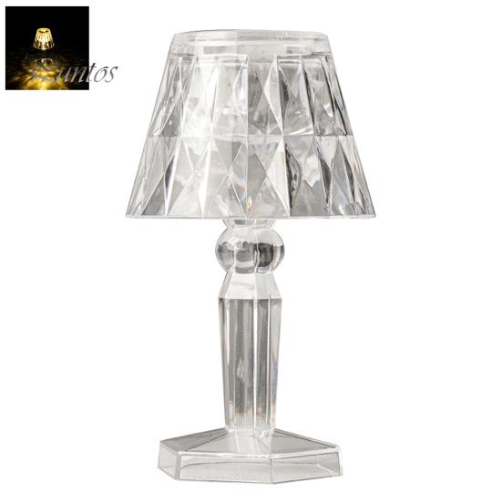 Nachtlicht, 3 Farben, energiesparend, batteriebetrieben, Kunstkristall-Schreibtischlampe, LED-Nachttischlampe, Party-Ornament gelb von Joom DACH