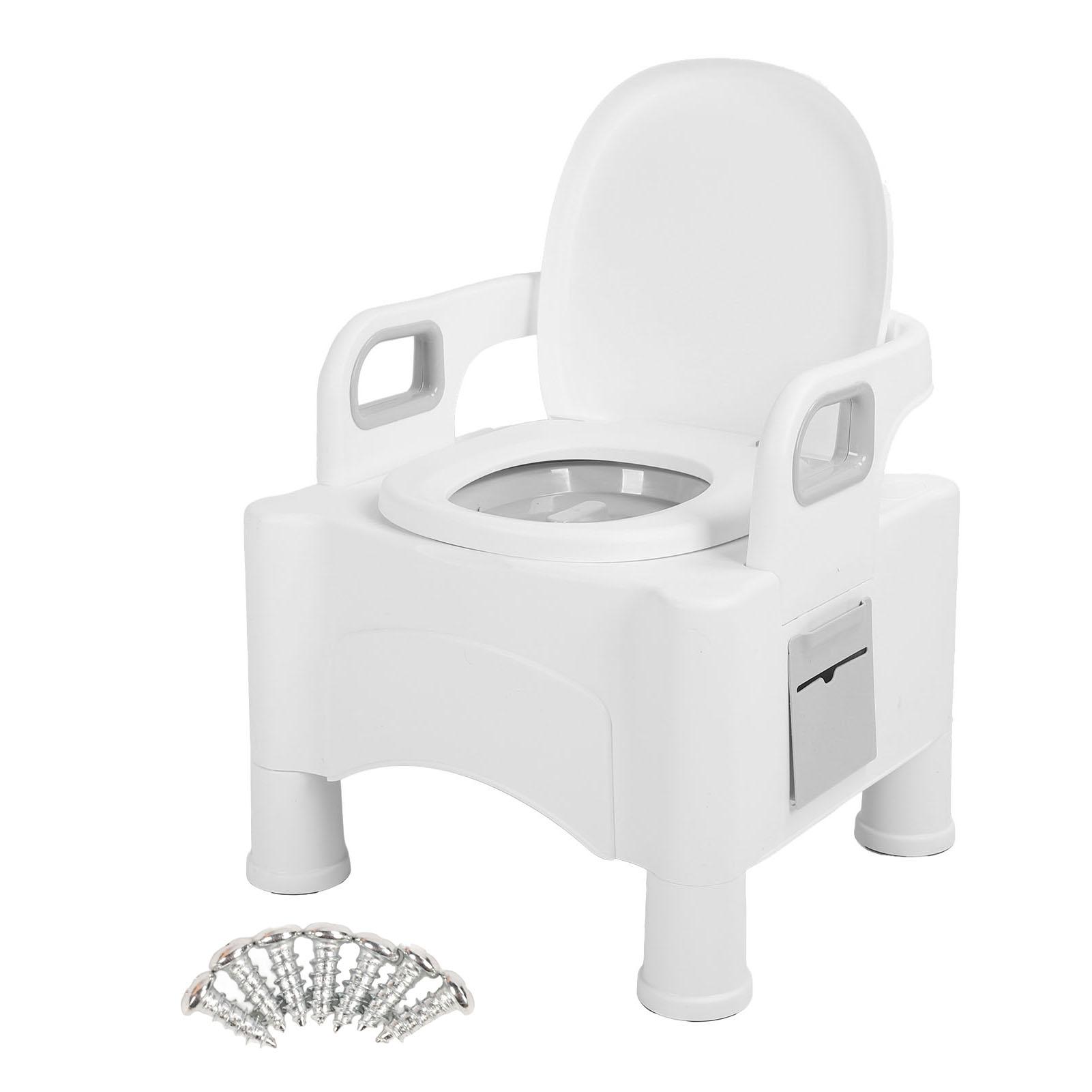 Nachttisch-Mobiltoilette Höhenverstellbar Schwangere Frauen Mobiltoilette Tragbarer Nachttopf für weiß von Joom DACH