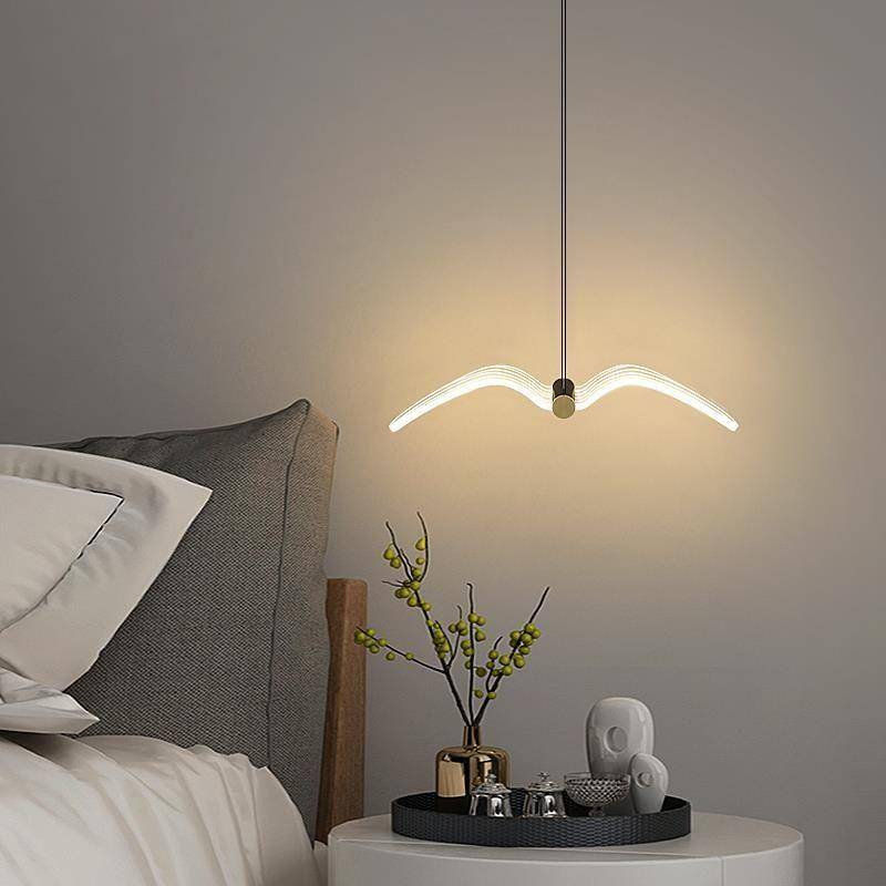 Nachttisch kleiner Kronleuchter einfache moderne kreative Wandlampe Schlafzimmer Möwe Kronleuchter white light Nachttisch kleiner Kronleuchter einfache moderne kreative Wandlampe Schlafzimmer Möwe Kronleuchter white light von Joom DACH