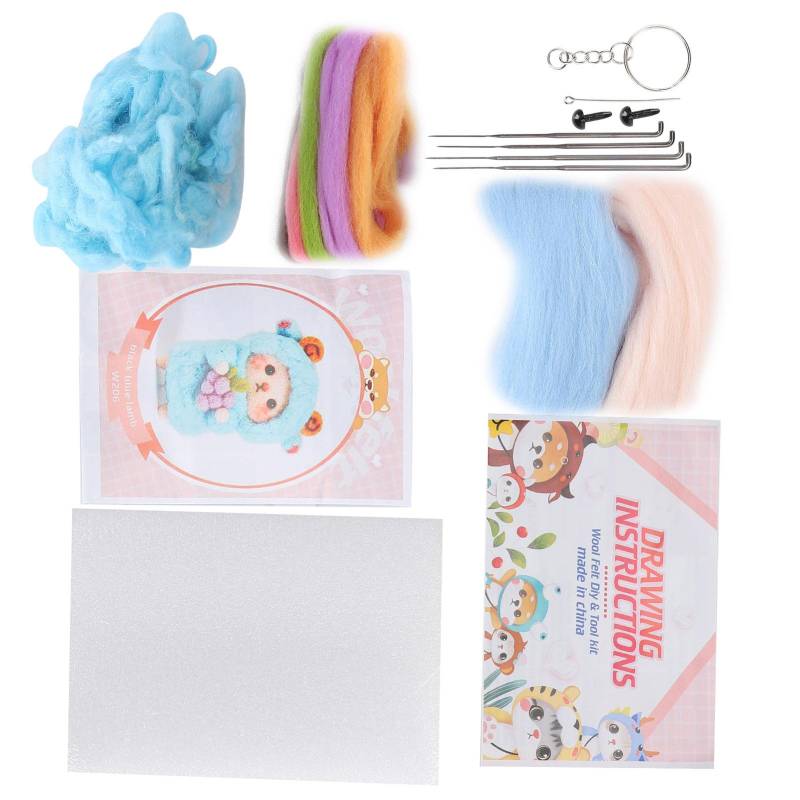 Nadelfilz-Set Wolle Schaf Puppe Plüschpuppe DIY Herstellungsmaterialpaket für Anfänger208# Hell von Joom DACH