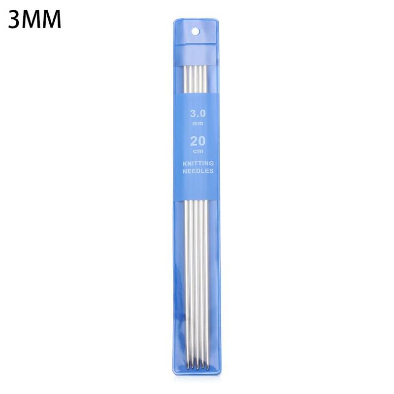 Nähzubehör Bastelset Gerade Stricknadeln Häkelnadeln Strickwerkzeuge Metallhäkelnadel 3MM von Joom DACH