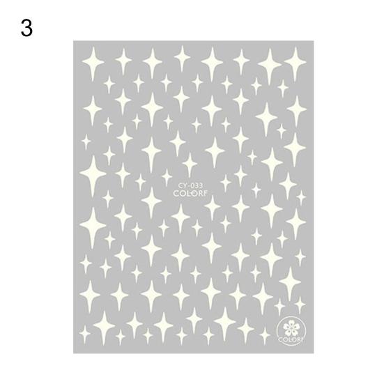 Nagelaufkleber, hell, DIY, seidig, elegant, leuchtender Aufkleber, 3D-Leucht-Schmetterling, Dekoration für Schönheit 3 von Joom DACH